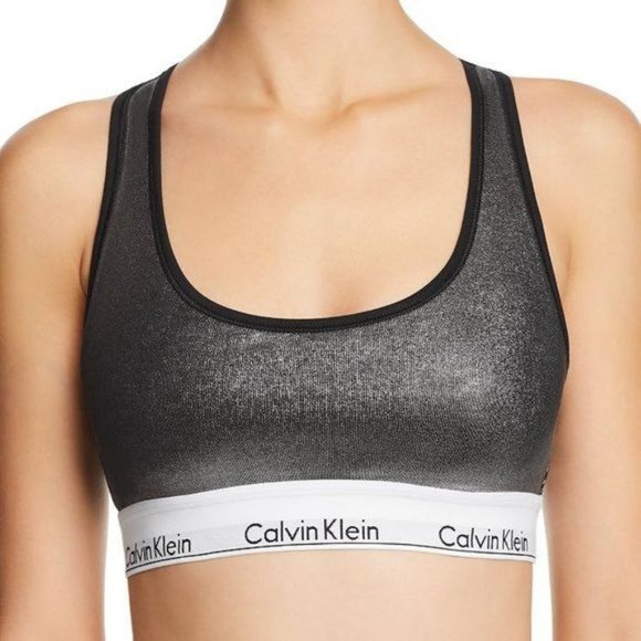 Calvin Klein Other - Calvin Klein Modern Cotton Wet Look Unlined Bralette